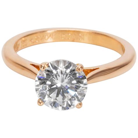 cartier rose gold engagement ring.